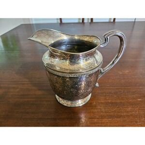 Poole Silver Co Water Pitcher 5 Pints Silver Plated Vintage Gadroon EPC 1253 1/2